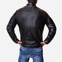 Eddie Brock Venom Black Leather Jacket