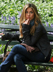 JENNIFER ANISTON BLACK LEATHER JACKET