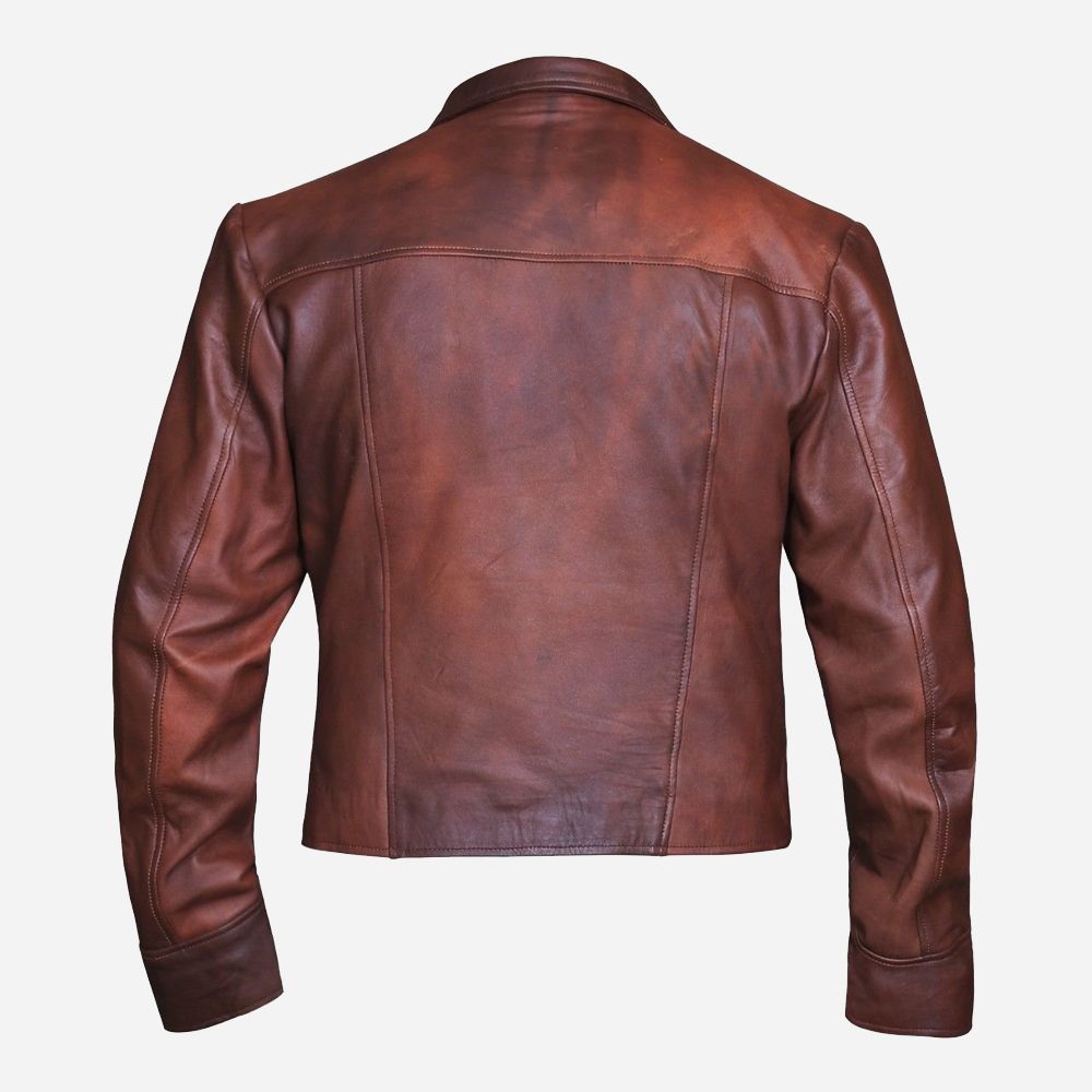 Aquaman Justice League Brown Leather Jacket