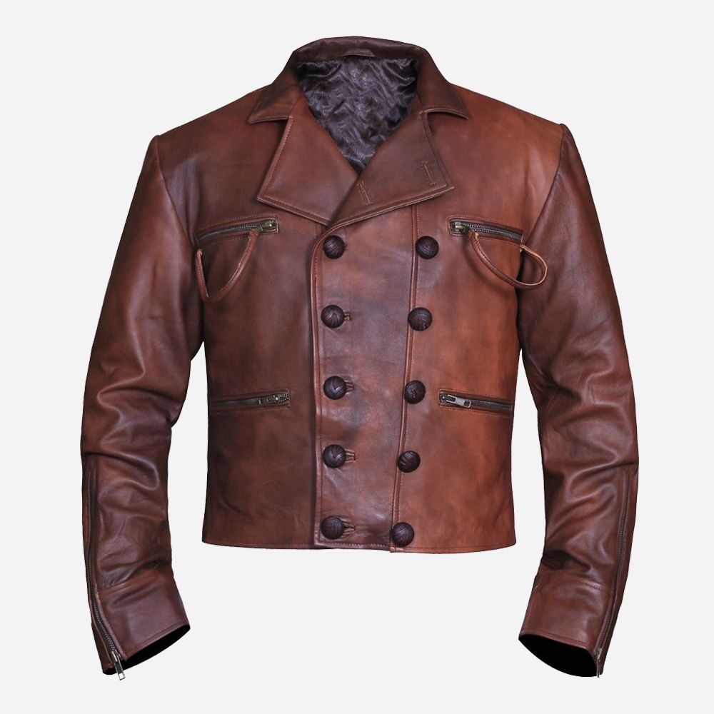 Aquaman Justice League Brown Leather Jacket