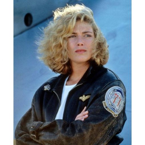 Top Gun Kelly Mcgillis Leather Jacket