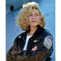 Top Gun Kelly Mcgillis Leather Jacket