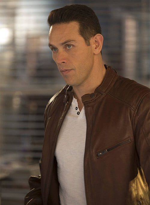 KEVIN ALEJANDRO LUCIFER BROWN LEATHER JACKET