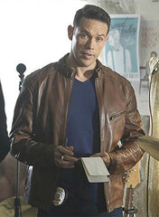 KEVIN ALEJANDRO LUCIFER BROWN LEATHER JACKET