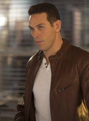 KEVIN ALEJANDRO LUCIFER BROWN LEATHER JACKET