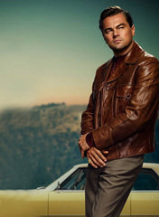 LEONARDO DICAPRIO ONCE UPON A TIME IN HOLLYWOOD LEATHER JACKET