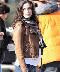 Superman And Lois Brown Leather Jacket