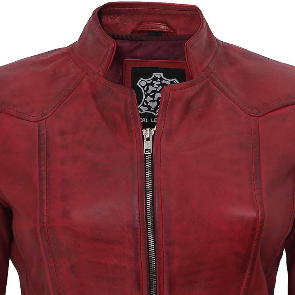 Women's Slim Fit Leather Jacket