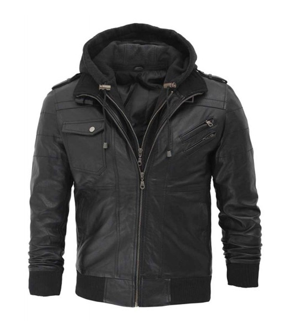 men_black_hooded_bomber_jacket