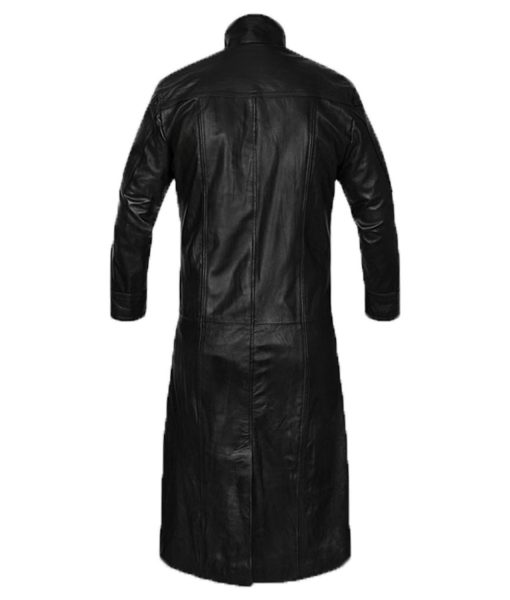 Samuel Jackson Leather Trench Coat