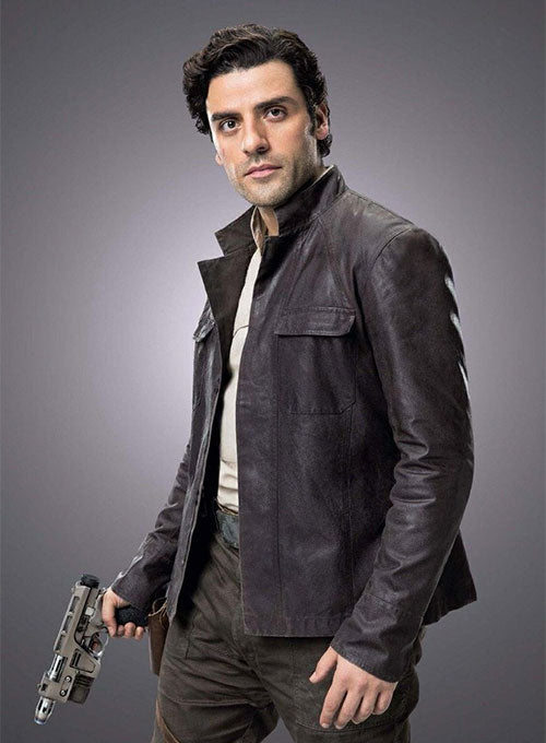 OSCAR ISAAC STAR WARS: THE LAST JEDI LEATHER JACKET