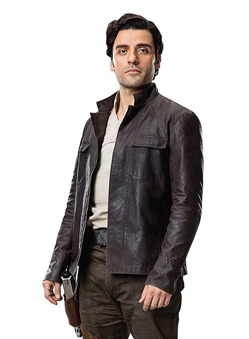 OSCAR ISAAC STAR WARS: THE LAST JEDI LEATHER JACKET