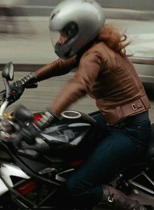 RACHEL NICHOLS G I JOE THE RISE OF COBRA LEATHER JACKET