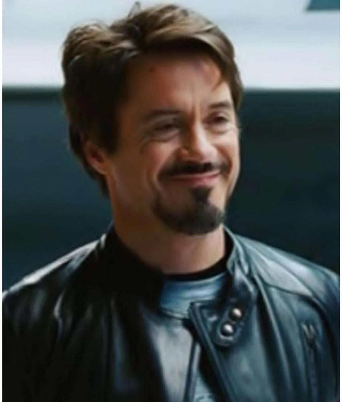 Robert Downey Jr. Iron Man 2 Black Leather Jacket