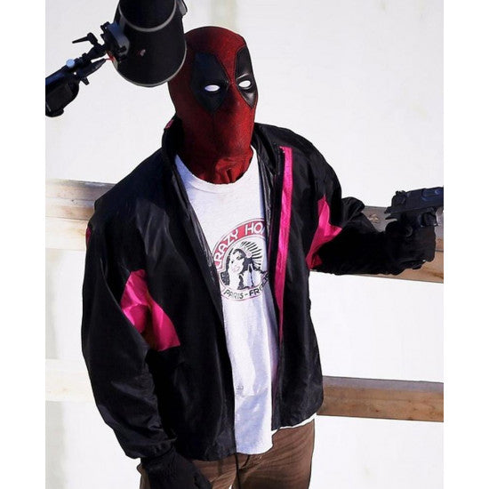 Dead-pool 2 Ryan Reynolds Satin Jacket