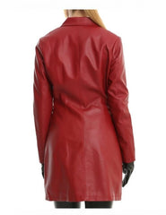 Sarah Michelle Gellar Leather Coat