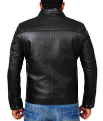 Adam Lambert Black Leather Jacket