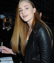 SOPHIE TURNER LEATHER JACKET