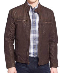 Civil War Steve Rogers Brown Leather Jacket