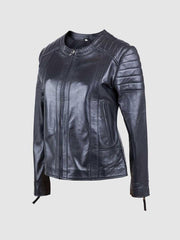 Women's Quilted Collarless Jacket