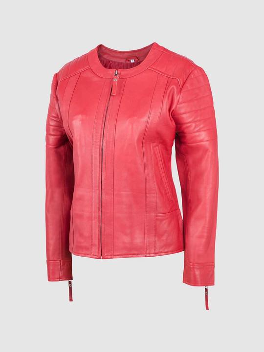 Women's Quilted Collarless Jacket