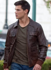 TAYLOR LAUTNER ABDUCTION LEATHER JACKET