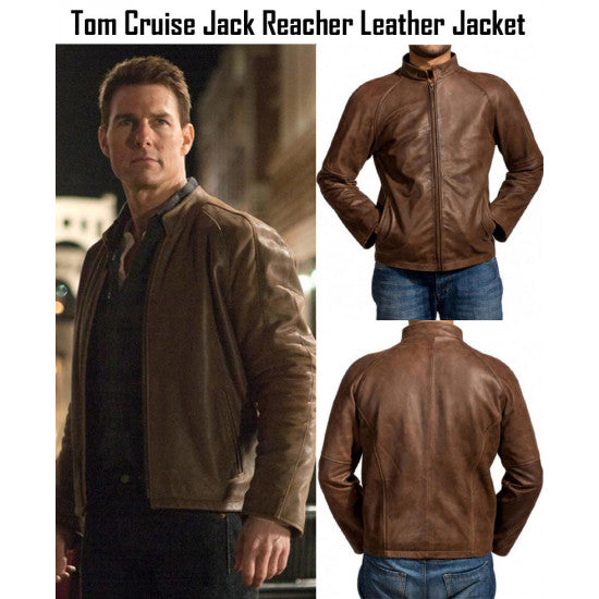 Tom Cruise Distressed Leather Jacket