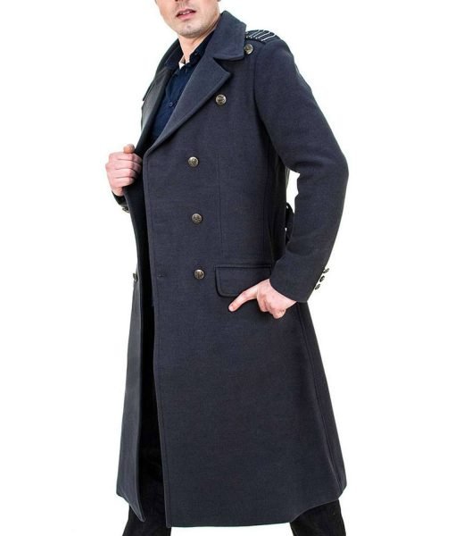 Doctor Who John Barrowman Grey Wool Coat