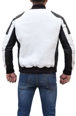 Joliet White and Black Moto Jacket