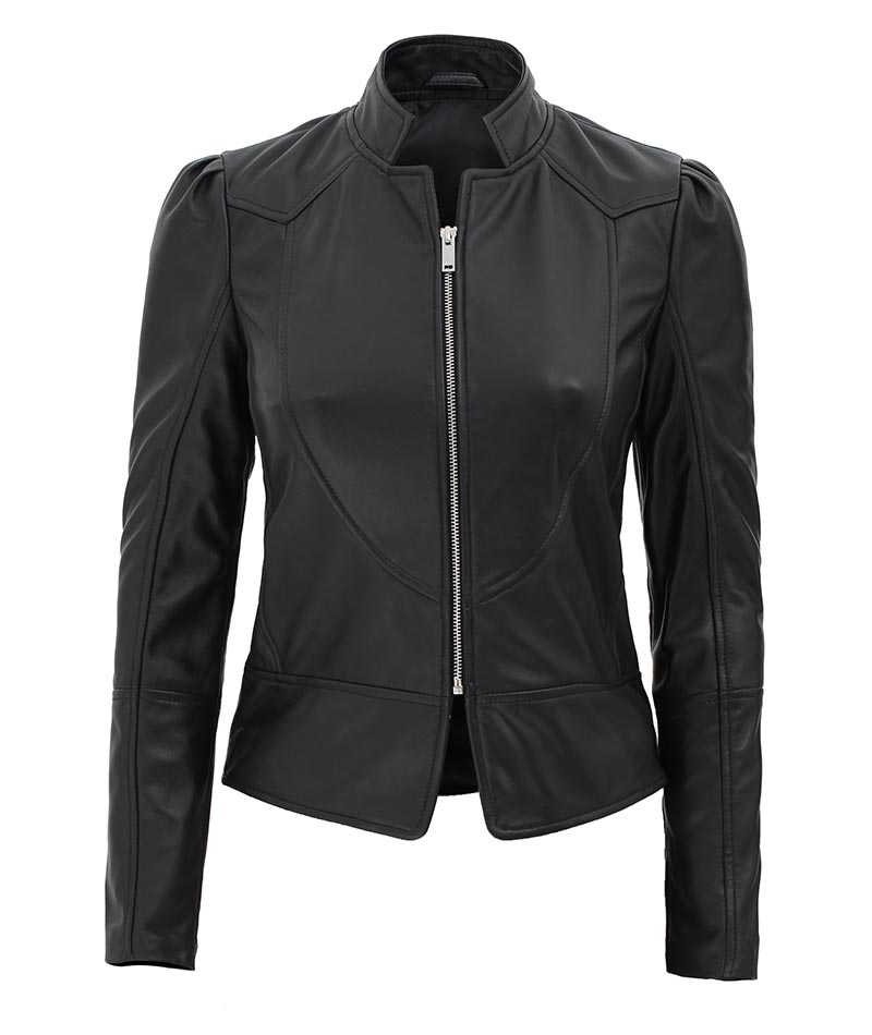 Women's Slim Fit Leather Jacket