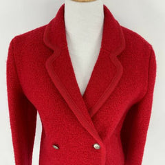 Red Christmas Wool Blazer