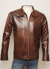 X MEN FIRST CLASS MAGNETO BROWN LEATHER JACKET